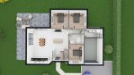 Plan de maison plain-pied 4 chambres Bambou - rdc