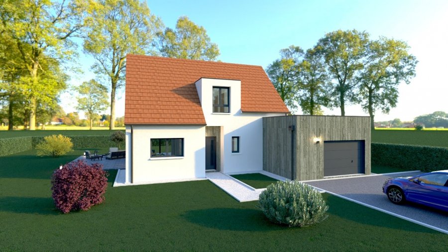 Maison neuve ossature bois 115 m² Saint-Michel-sur-Ternoise (62130) 260 400 €