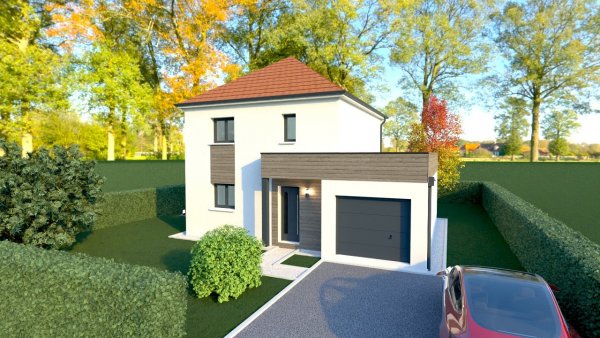 Maison ossature bois neuve à vendre clés en main à Boves 80440