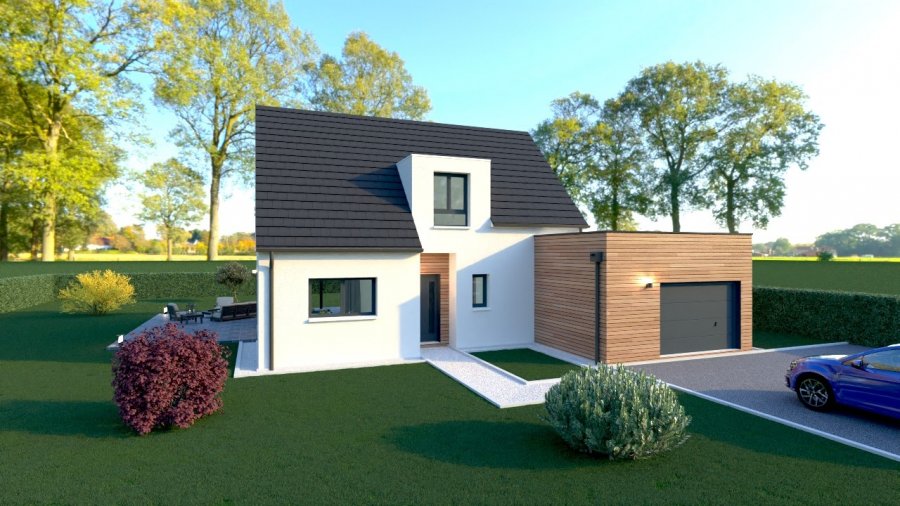 Maison neuve ossature bois 115 m² Caours (80132) 268 000 €